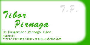 tibor pirnaga business card